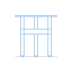 Furniture Side Tables Helix Side Table Outline Svg File, Free Vectors File